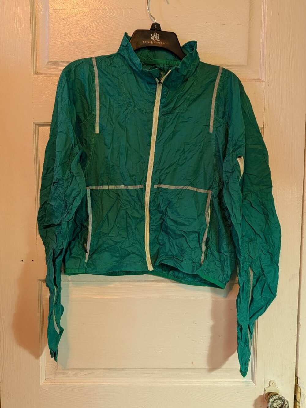 Free People FP Movement Great Escape Run Green Windbreaker